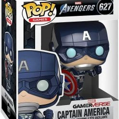 Brick Pops Inc. Funko Pop! Marvel Avengers Game Captain America #627 Multicolor Vinyl Figure
