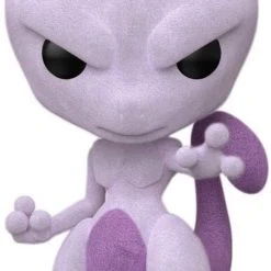 Brick Pops Inc. Funko Pop! Games Pokemon Flocked Mewtwo #581 2020 Summer Convention Exclusive Vinyl Figure