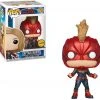 Brick Pops Inc. Funko Pop! Marvel Captain Marvel #425 Chase Edition With Mask